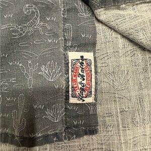 Flag And Anthem Button-up Size XL Cowboy Western Desert Americana Old West Rodeo